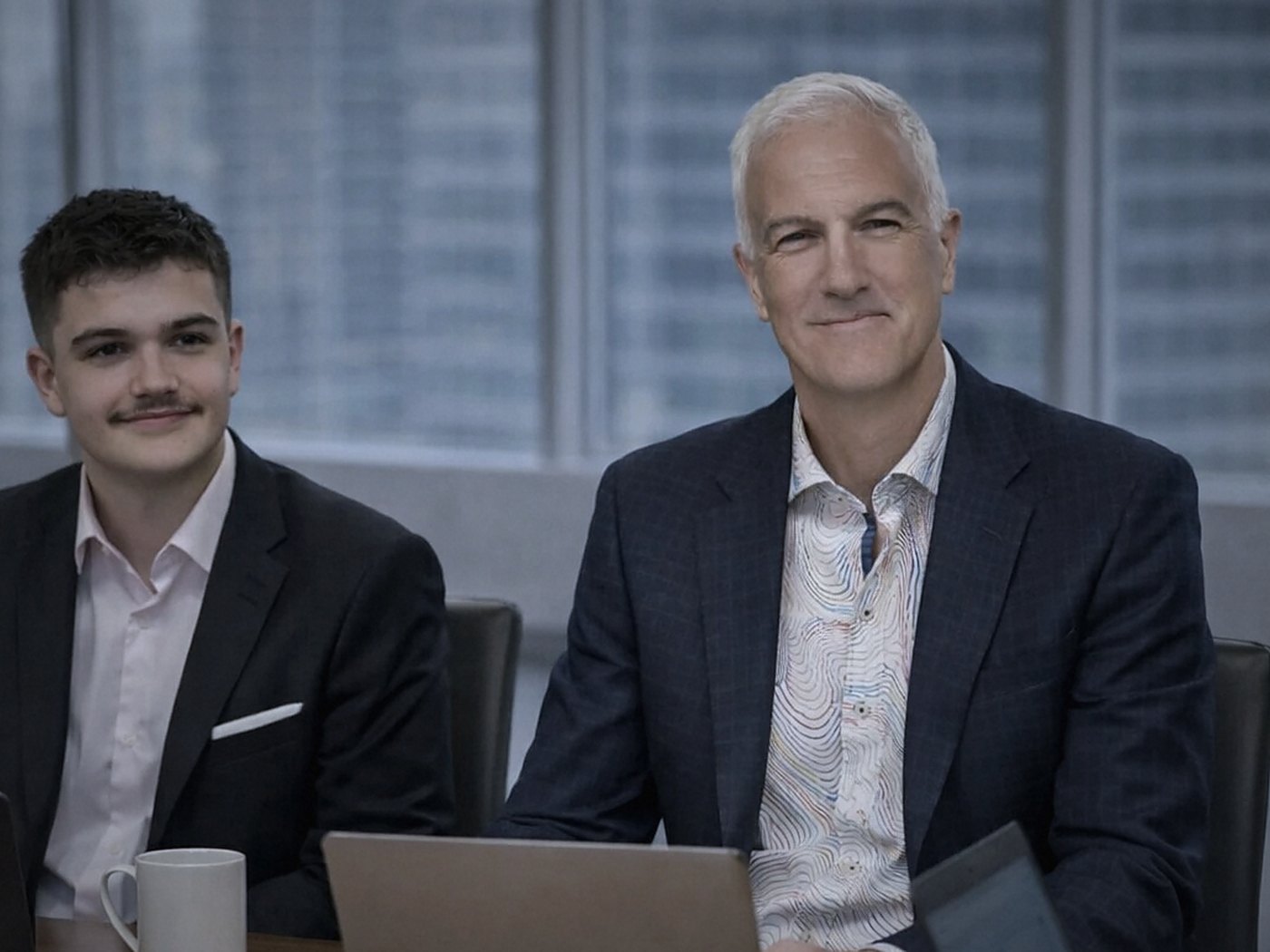 Ron Clark and Josh Clark of Genysis IQ in a working session